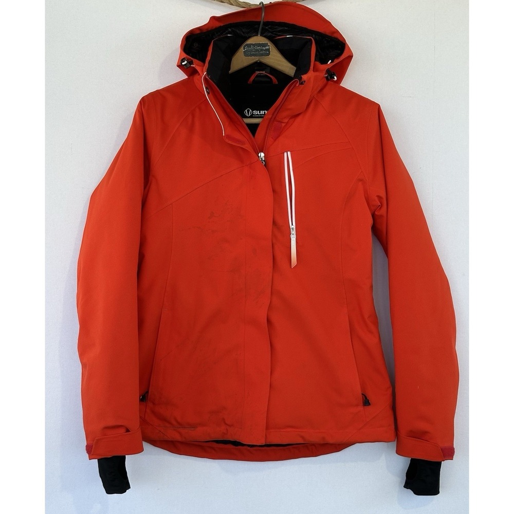 Sunice Ski Snowboard Hooded Jacket orange Red Women's 10 Sports